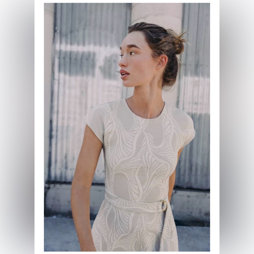 Zara Cream Midi Dress